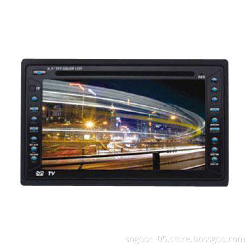 Double-din Car DVD Player with 6.5-inch TFT LCD Monitor and Full-channel TV Receiver